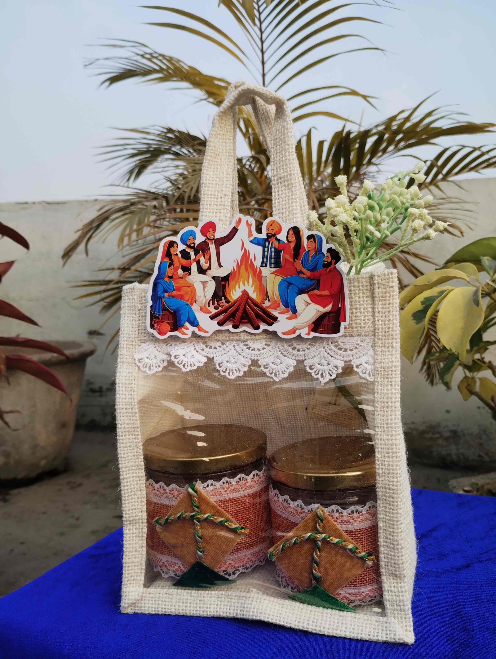 Lohri Jute Bag Gift Hamper